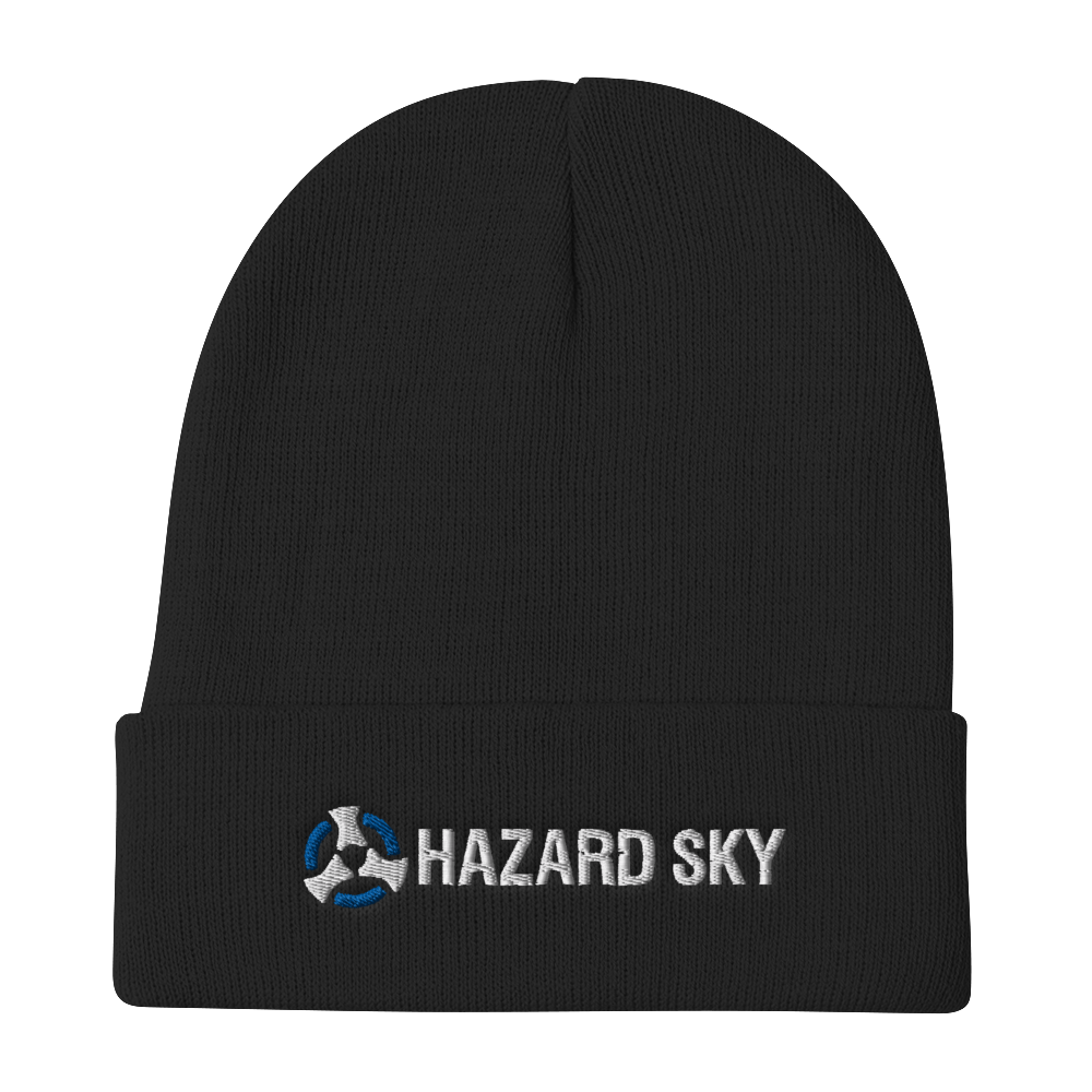 Hazard Sky Embroidered Beanie