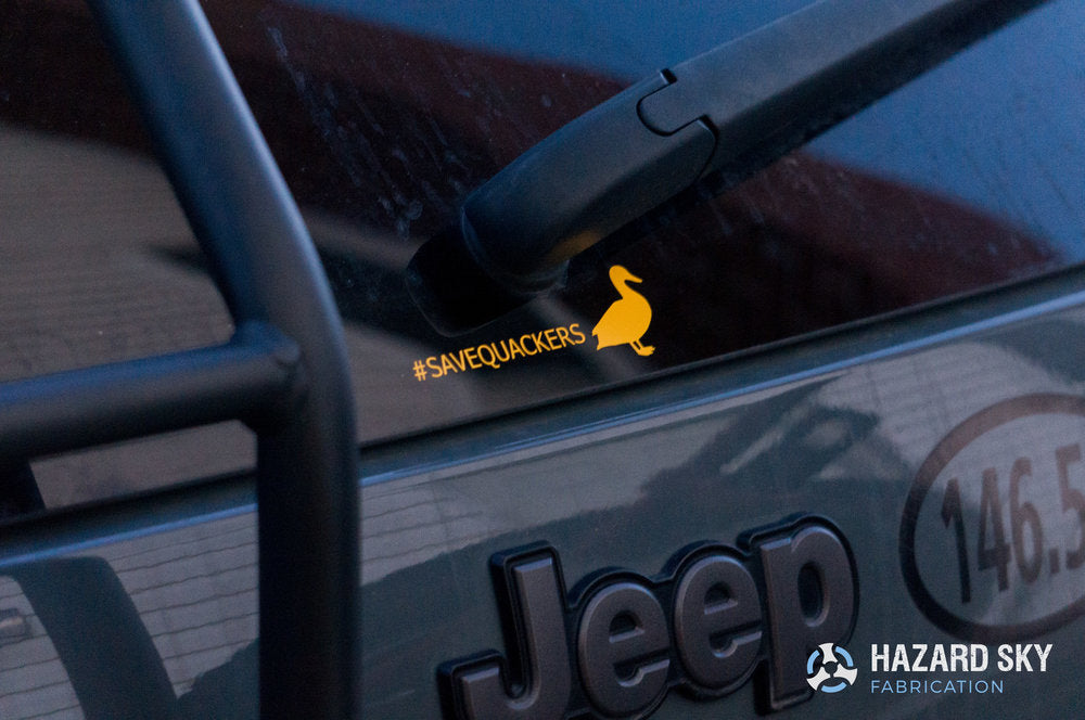 #SAVEQUACKERS Decal